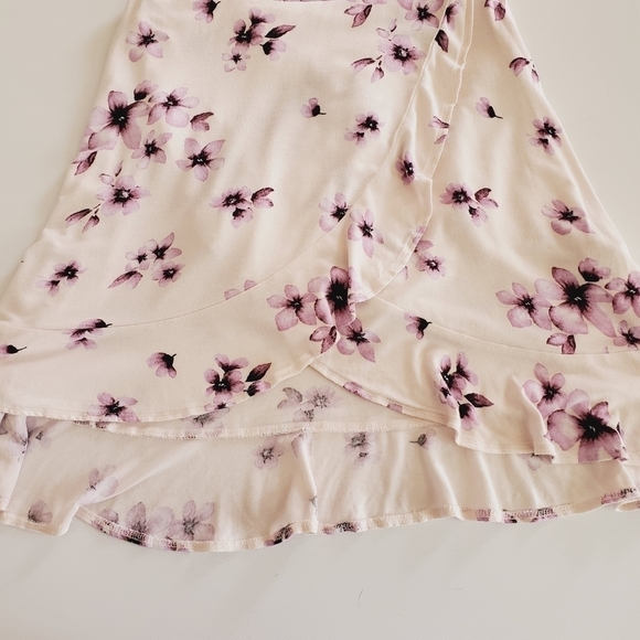 1236 * Forever 21 Floral Sun Dress Pink Purple Size S - Picture 6 of 9